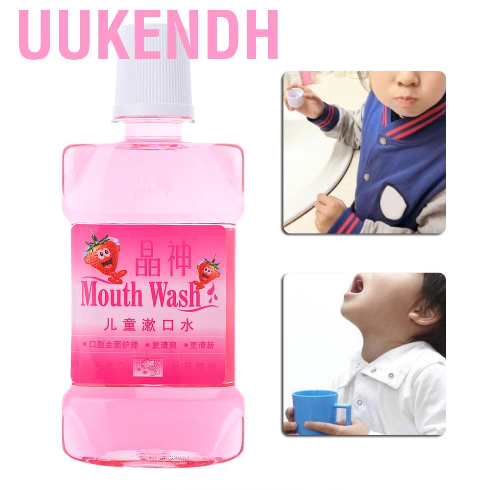 Uukendh 210ML Portable Fruit Flavour Children Mouthwash Anti-caries Bad Breath Removal Kids Oral Care