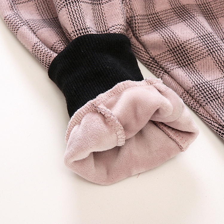 Quần legging lót lông thỏ bông bé gái size 7-15kg
