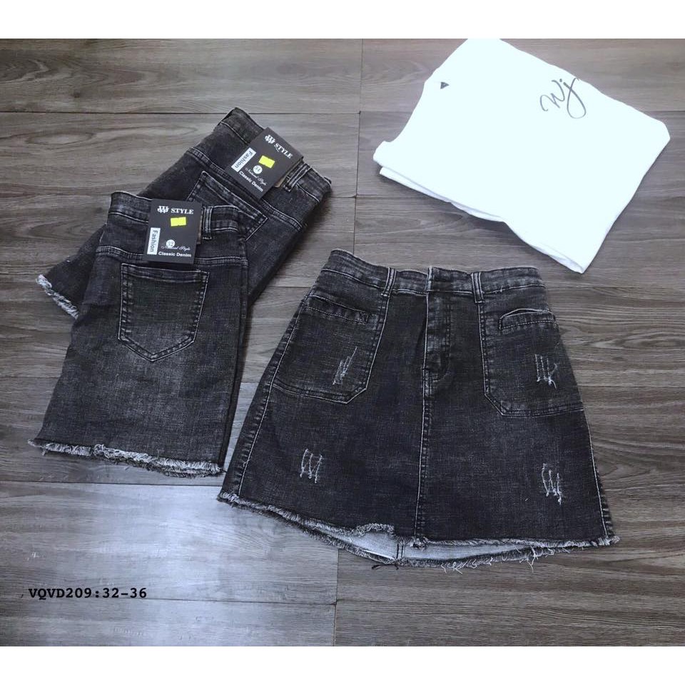 BIGSIZE Quần váy jean VQVD209 (32-36)