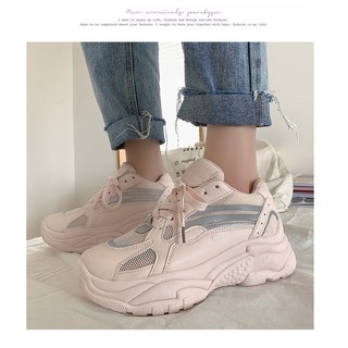 (ORDER) Giày thể thao nữ mùa hè phản quang đế cao 3-5cm