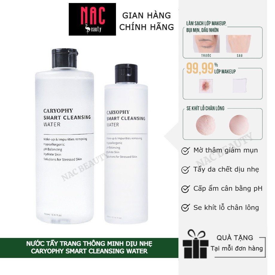 Nước tẩy trang thông minh dịu nhe Caryophy Smart Cleansing Water _ CARYOPHY Chính Hãng