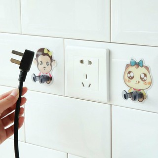 Combo 15 chiếc Móc dán tường hoạt hình đa năng