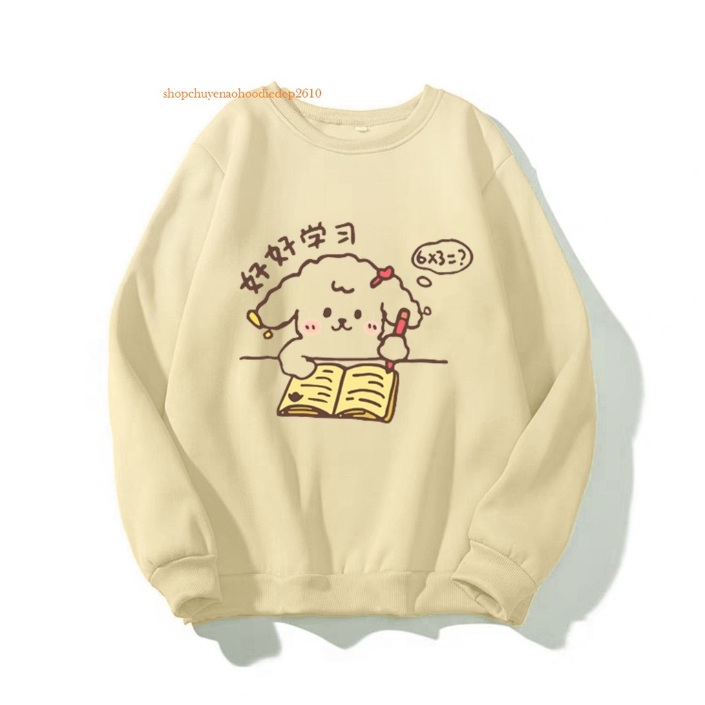 [Mã FAXANH1505 giảm 10K đơn 50K] áo sweater in hình ly trà sữa siêu xinh độc đáo nhiều màu sắc | BigBuy360 - bigbuy360.vn