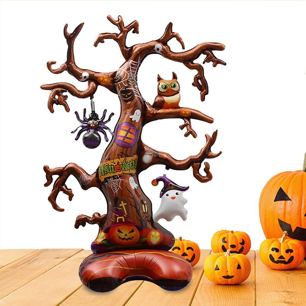 BEAUTY Bong Bóng Bơm Hơi Hình Bí Ngô Phù Thủy Halloween