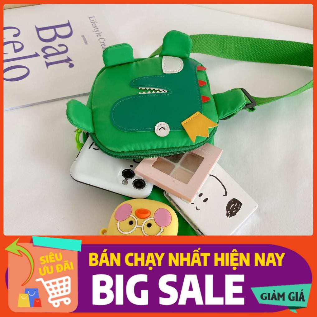 Túi Đeo Chéo Khủng Long Cho Bé Đi Chơi🌟SHOP CHUYÊN BALO CHO BÉ🌟 Túi Mini Cho Bé Phong Cách Hàn Quốc Siêu Yêu-hàng hot