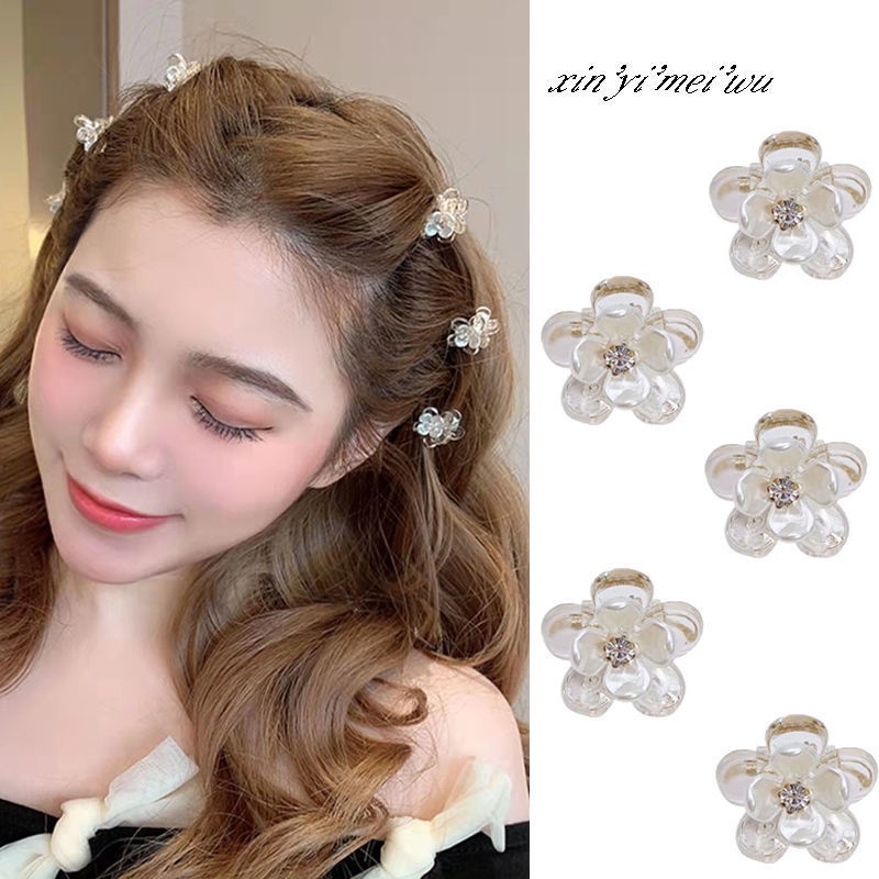 Kẹp Tóc Đính Đá Hình Hoa Mini