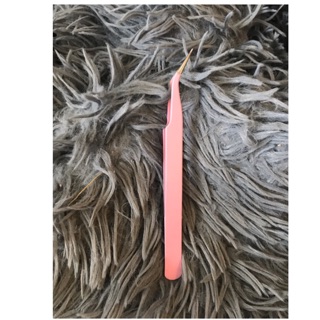 nhíp gắp - tách mi màu hồng ( cong hoặc thẳng) giá một cây