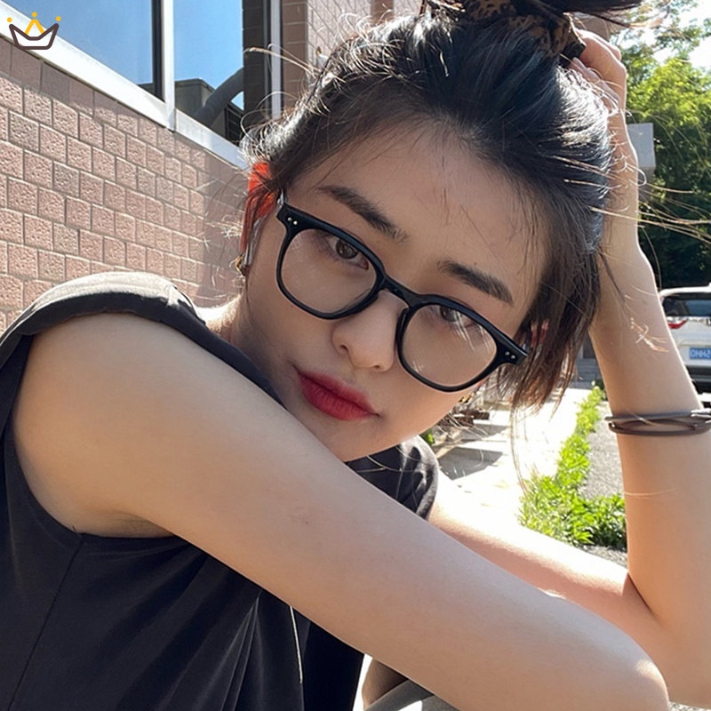 Kính Mát Gọng Vuông Màu Xanh Dương Chống Ánh Sáng Xanh Thời Trang Cho Nam Và Nữ
