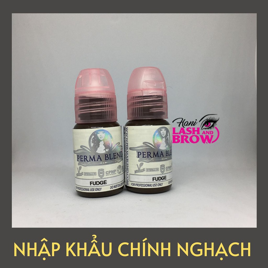 Mực phun xăm CHÍNH HÃNG - Mực xăm mày - Nâu Tự Nhiên - PERMA BLEND FUDGE 🍀FREE SHIP🍀 - HANILASH | WebRaoVat - webraovat.net.vn