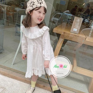 ĐẦM REN TRẮNG ĐIỆU ĐÀ CHO BÉ GÁI CAM KẾT LOẠI 1 CHẤT MỀM