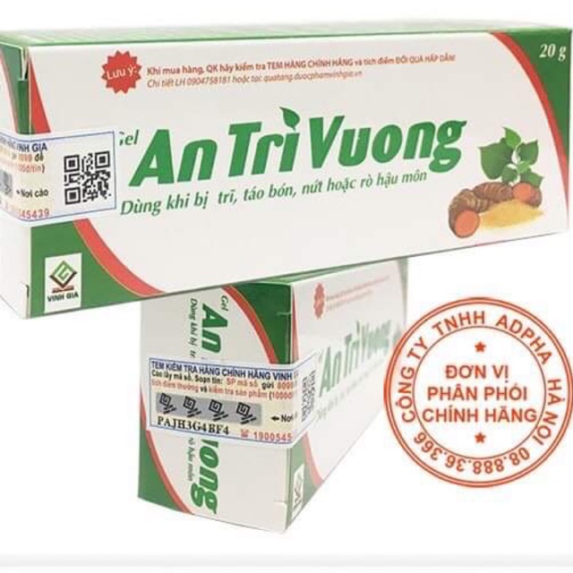 ✅ Gel An Trĩ Vương 20g - Xoa dịu búi trĩ, làm teo trĩ