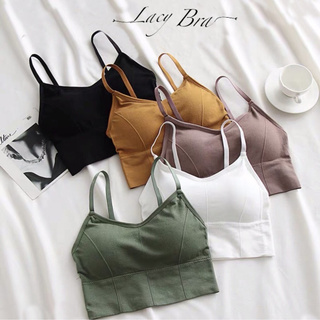 Áo Bra 2 Dây Thể Thao Chất Len Tăm Mềm Mịn Cho Nữ - AL01