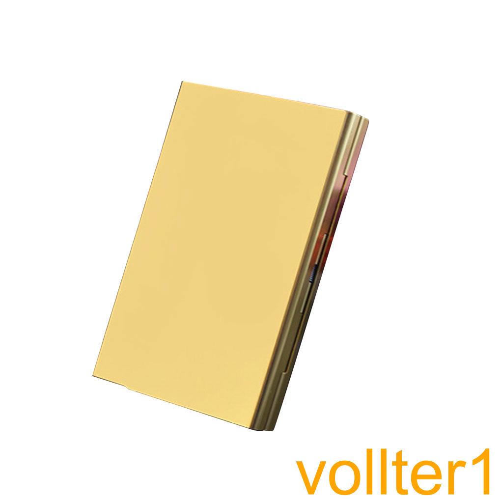 Cigarette Case Holder Aluminum Alloy Hard Flip Open Extra Slim Cigarette Storage Container Box