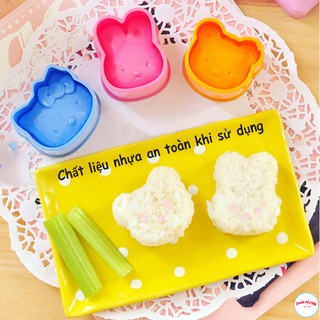 Bộ 3 Khuôn Làm Cơm Bento Nhật Xinh Xắn 00194