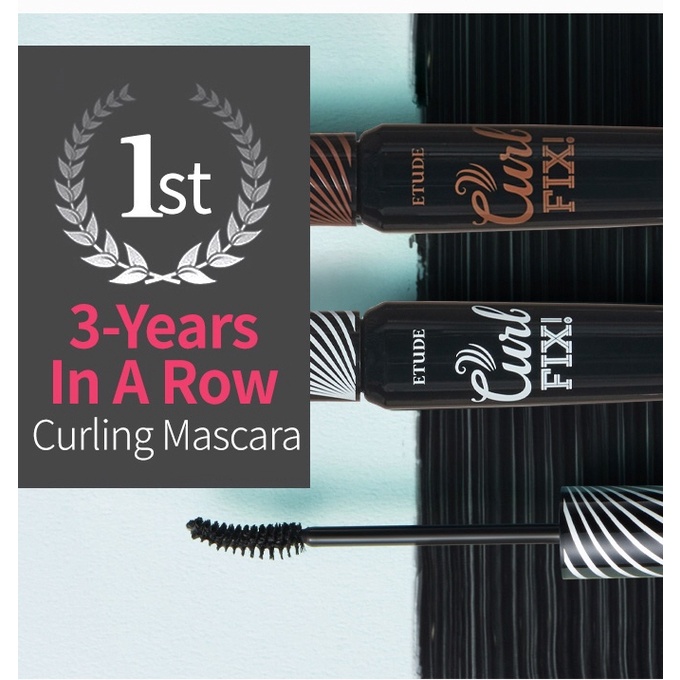 Mascara chuyên uốn cong và làm dài mi ETUDE Lash Perm Curl Fix Mascara Giúp Uốn Cong và chải dài lông mi 8g