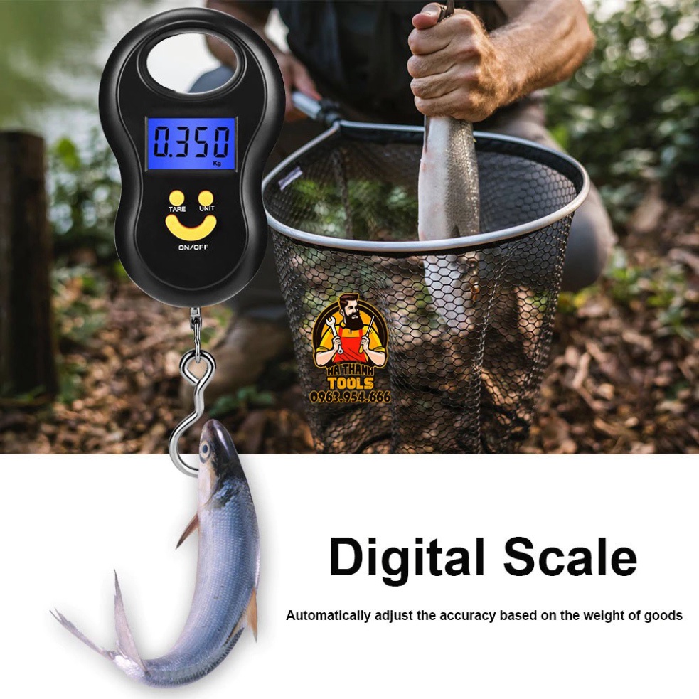 Cân Điện Tử Cầm Tay 50kg - Cân Móc Treo Hành Lý