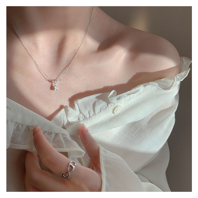 Dây chuyền mặt pha lê phong cách hàn quốc