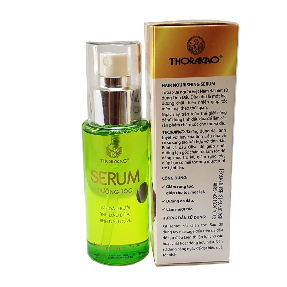 Serum dưỡng tóc Thorakao kích thích mọc tóc, nuôi dưỡng phục hồi tóc hư tổn 75ml