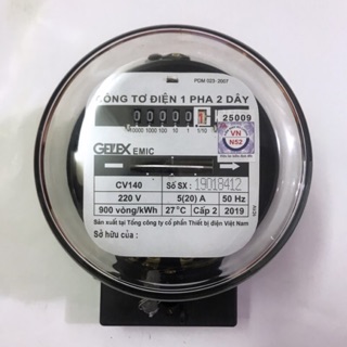 Công Tơ Điện 1 Pha VIỆT NAM ( Có Kiểm Định )