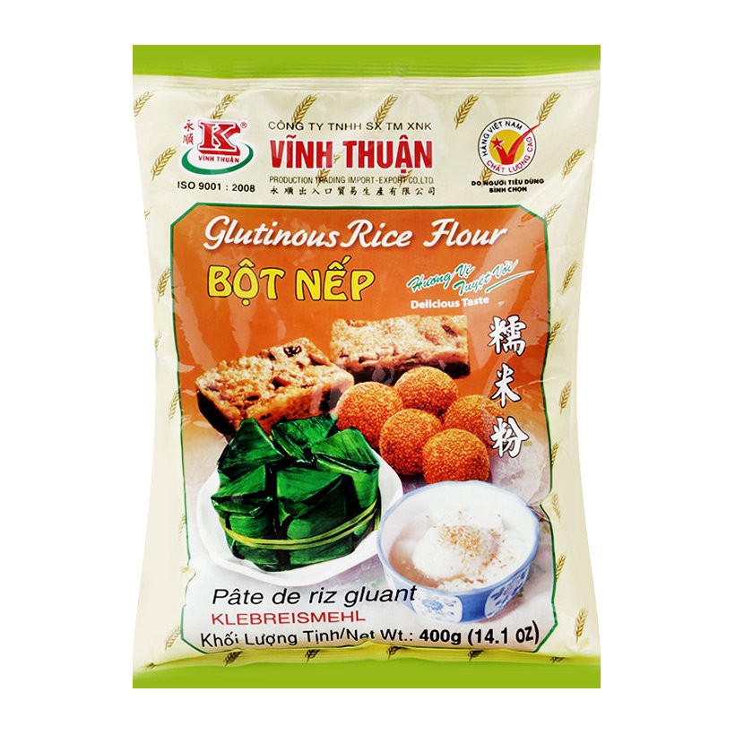 Combo 5 gói Bột nếp Vĩnh Thuận gói 400g