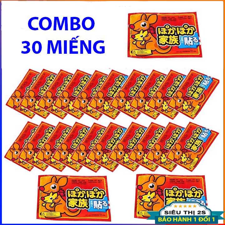 [Hàng Mới 2021] Combo 30 Miếng Dán Giữ Nhiệt Chuột Túi