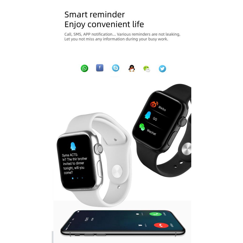 Đồng hồ HAFU P20 Smart Horloge IP68 thông báotin nhắn cuộc gọi