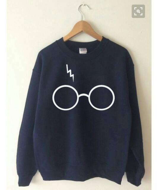 Áo Sweater In Hình Mắt Kính Harry Potter Độc Đáo