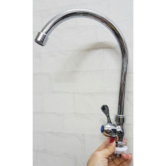 Vòi rửa chén bát inox xi bóng đẹp giá rẻ, Vòi chén A 9999 bền đẹp