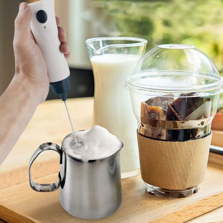 SALE GIÁ SỈ TẠI XƯỞNG Máy tạo bọt sữa cầm tay, tạo bọt cafe, cà phê, đánh trứng foamer  - sạc tích điện đẹp cao cấp