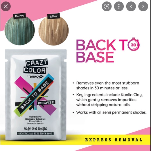 Thuốc Rửa Màu Tóc Crazy Color Back To Base Color Remover - HairSolutions360