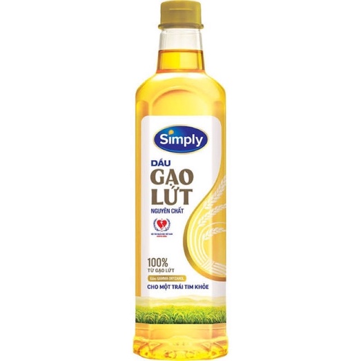 Dầu ăn Gạo Lứt Simply 1L