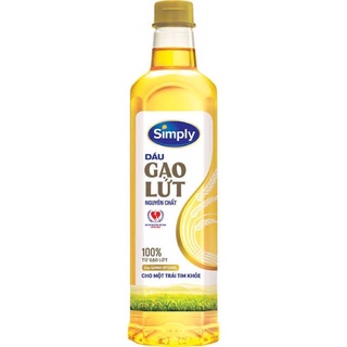 Dầu ăn gạo lứt simply 1l
