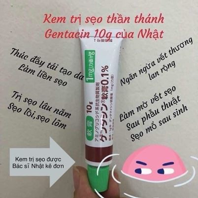 Kem giảm sẹo Gentacin Nhật Bản 10g