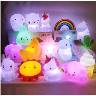 ĐÈN NGỦ SILICON CAO CẤP CHO ÁNH SÁNG DỄ CHỊU - ĐÈN NGỦ NHIỀU HÌNH DỄ THƯƠNG DÙNG ĐỂ TRANG TRÍ PHÒNG NGỦ, PHÒNG KHÁCH...