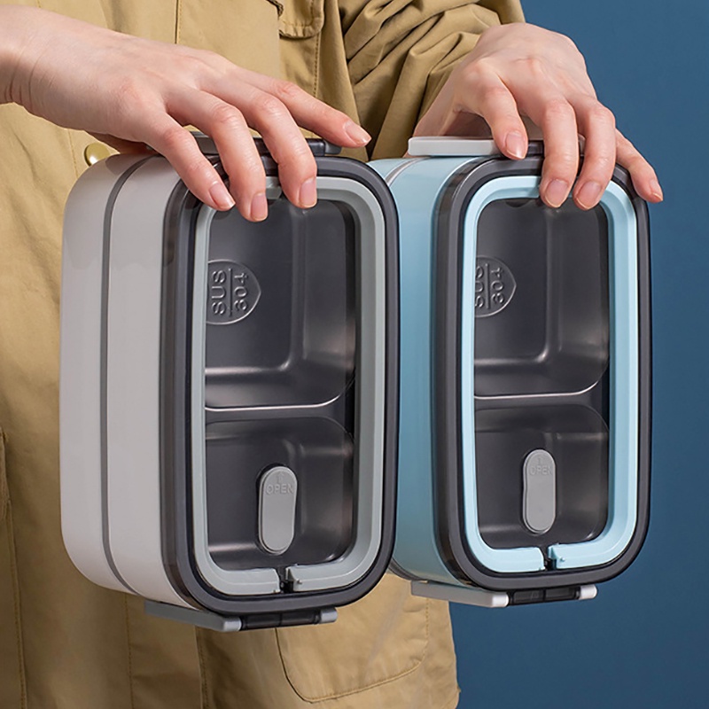 Hộp cơm Giữ Nhiệt Bằng Thép Không Gỉ 304 Có Thể Sử Dụng Trong Lò Vi Sóng