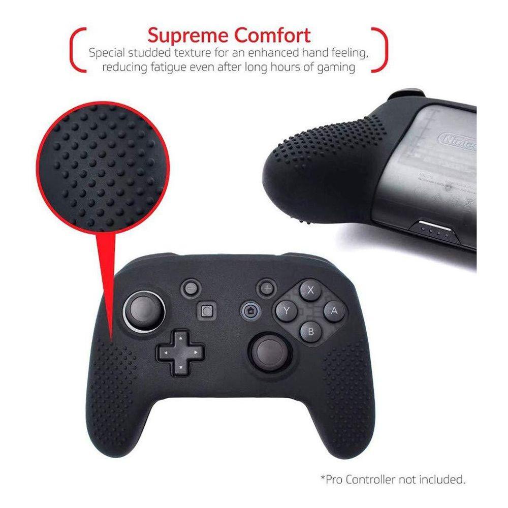 Vỏ Bọc Bảo Vệ Tay Cầm Điều Khiển Chơi Game Switch Pro Chất Liệu Mềm Co Giãn Chống Trượt