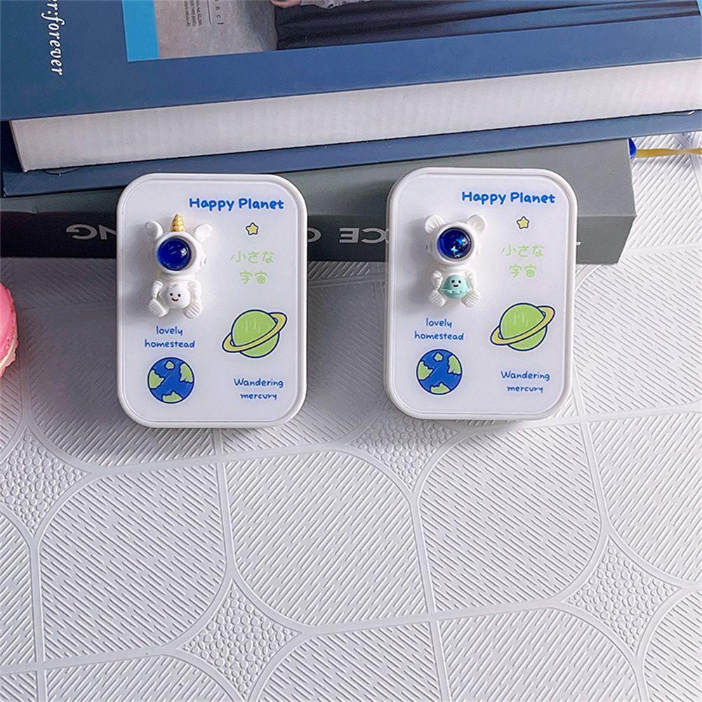 ESPO Hộp Đựng Kính Áp Tròng Hình Phi Hành Gia Giá Đỡ