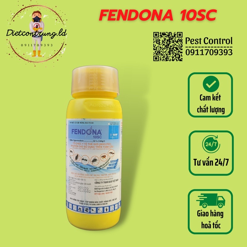 FENDONA 10SC (500ml) - Diệt ruồi , muỗi gây hại