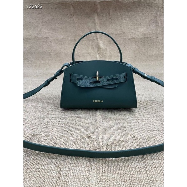 Túi Nữ FURLA Margherita Mini Top Handle Vitello New Calf Vitello St Eracle,Màu Xanh rêu