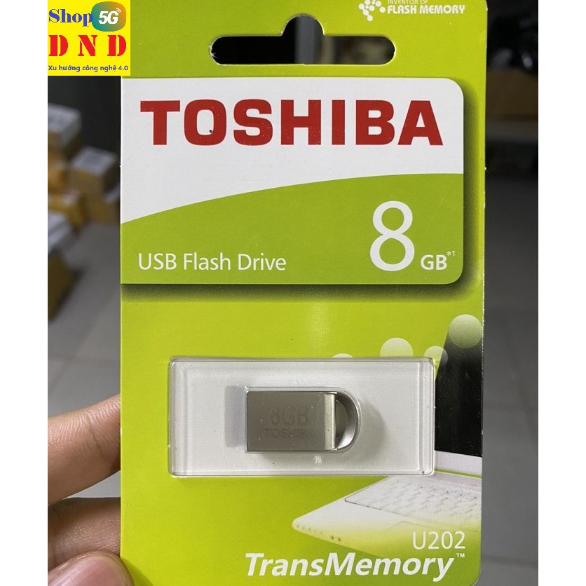 USB Toshiba U202 mini vỏ kim loại 8gb, SX PHILIPPINES, BH 5 năm