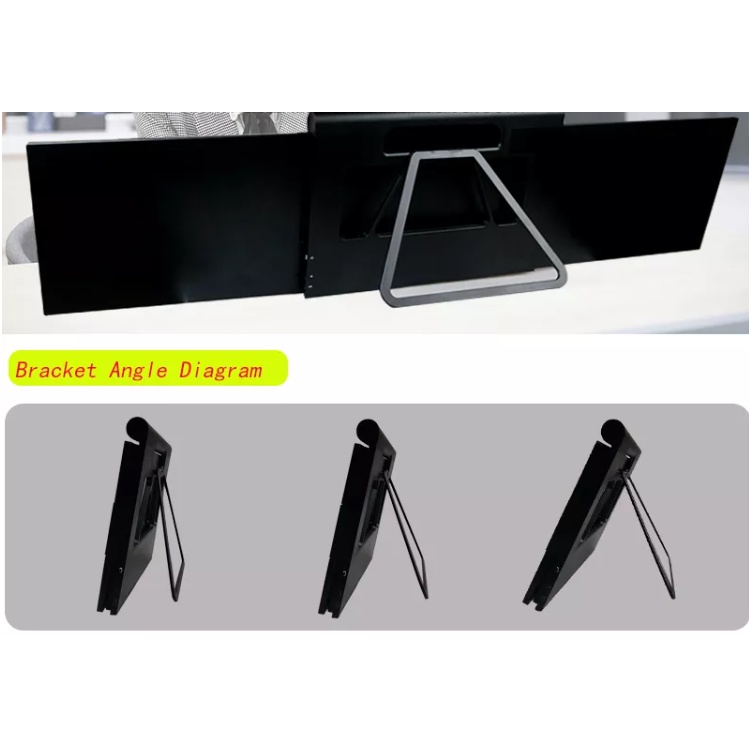 Bộ 02 màn hình di động cho laptop, Full HD IPS - Tri-Screen for laptop workstation