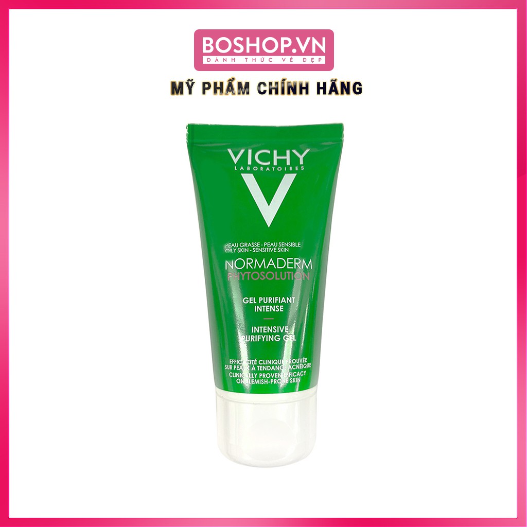 Gel Rửa Mặt Da Dầu Mụn Vichy Normaderm Phytosolution (50ml)