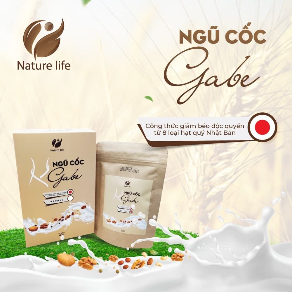 Ngũ cốc Gabe - Công thức giảm béo độc quyền từ 8 loại hạt quý của Nhật Bản - Giàu dinh dưỡng - Hộp 100g