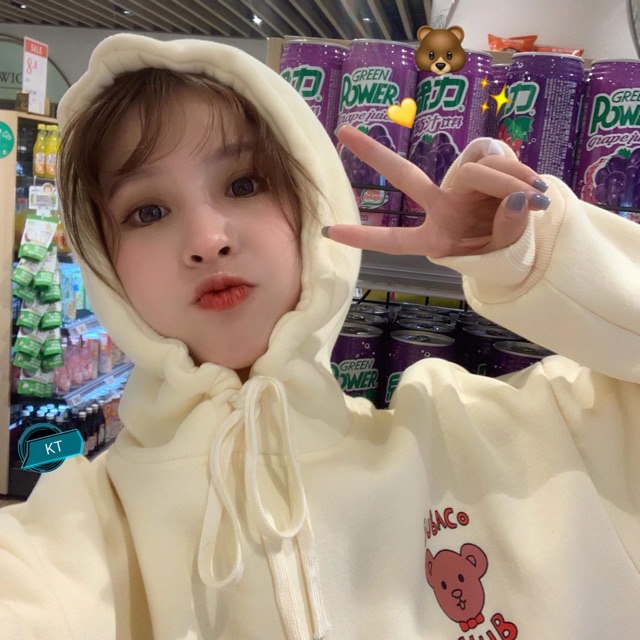 Áo hoodie logo gấu Co KTH1019