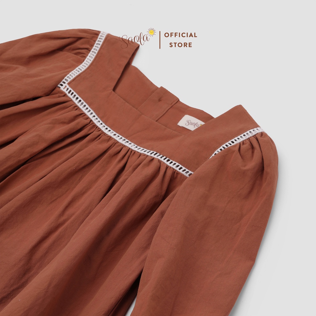 Váy Bé Gái Tay Dài Tiểu Thư Xinh Đẹp - DRC021 - SAOLA KIDS CLOTHING