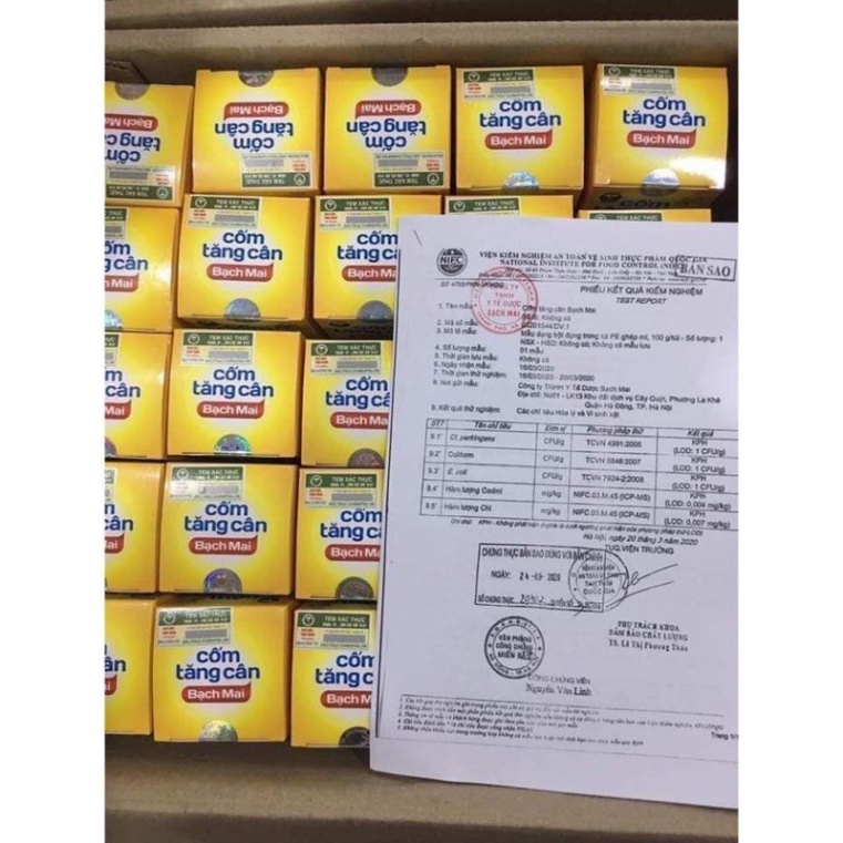 Cốm tăng cân Bạch Mai, kích thích bé ăn ngon , hấp thụ tăng cân tốt