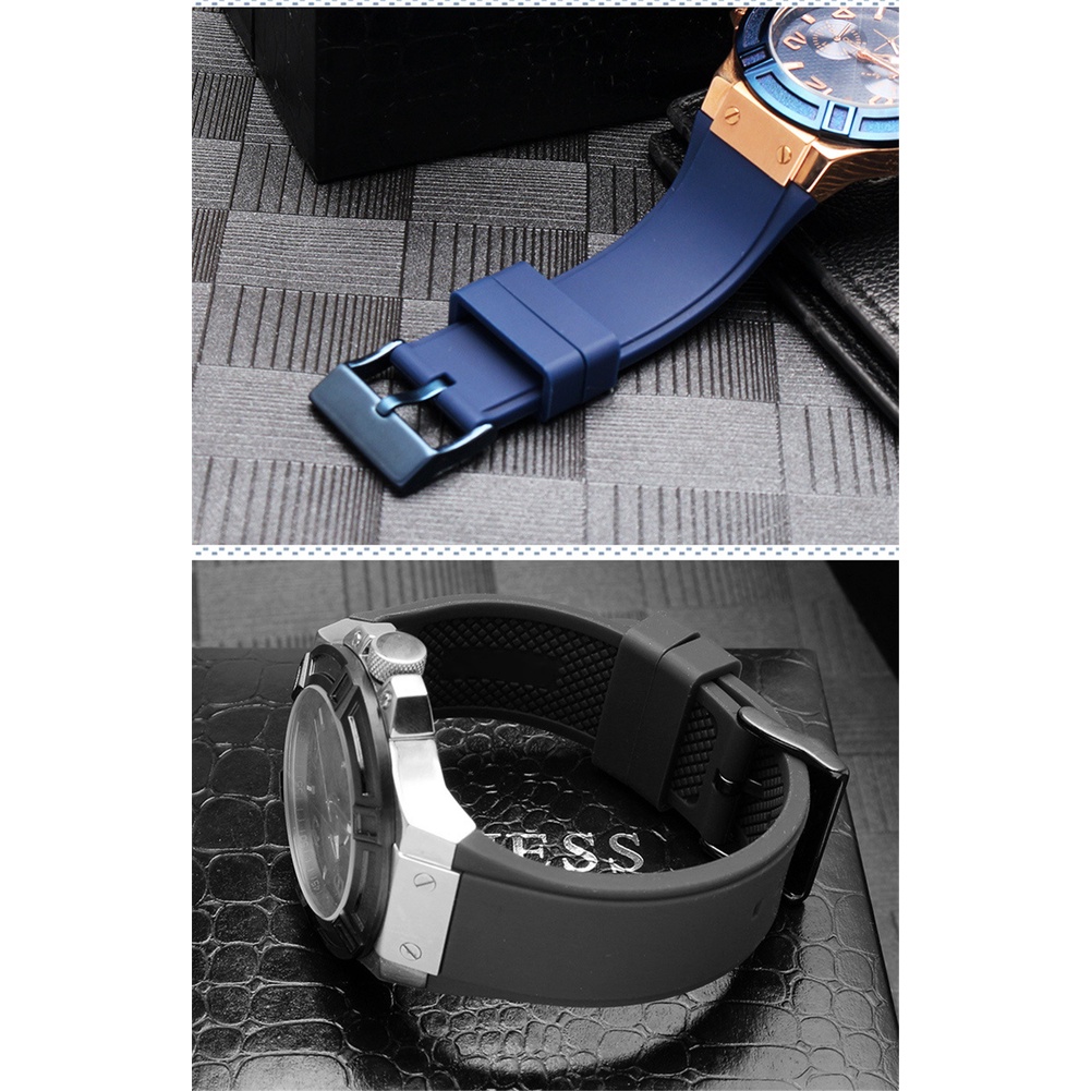 Dây Đeo Silicone Cho Đồng Hồ Guess W0218G1 W0247G3 W0040G3 W0040G7 W0041G2