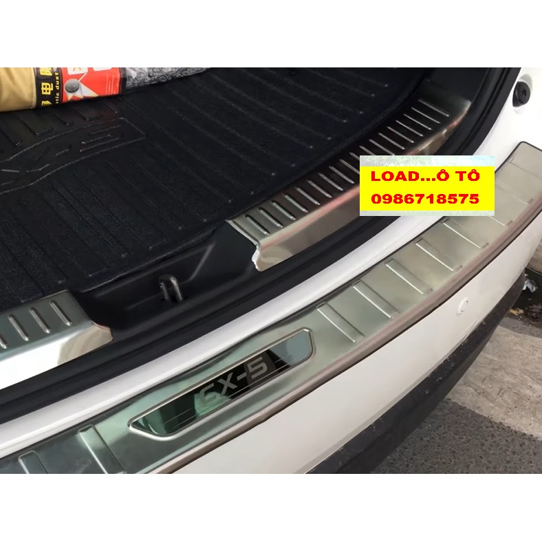 Chống Trầy Cốp Trong, Ngoài Inox Mazda CX5 2022-2018 Cao Cấp