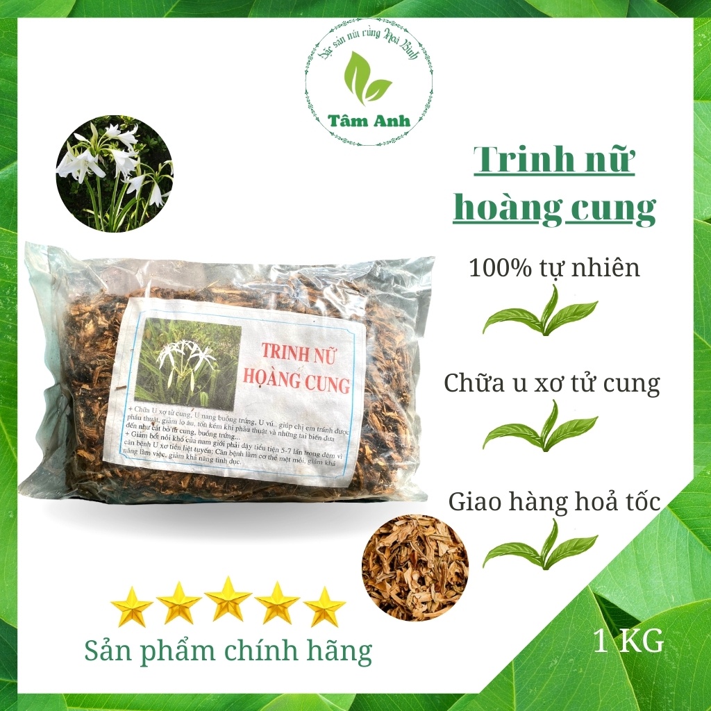 Trinh nữ hoàng cung 1kg, giảm u xơ tử cung, u nang buồng trứng, u xơ tiền liệt tuyến - TÂM ANH
