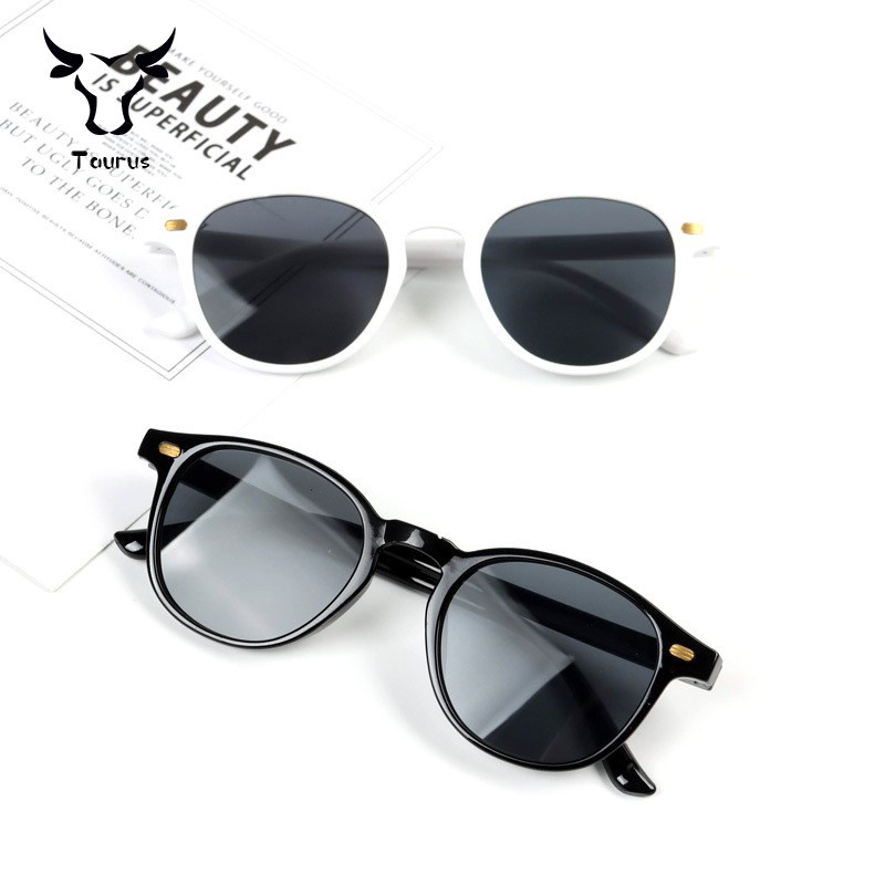 New cá tính trẻ em của kính mát với gạo móng tay, retro khung, kháng TIA UV bé Kính mát thời trang